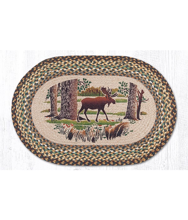 OP-51 Moose Forest Oval Patch 20"x30"