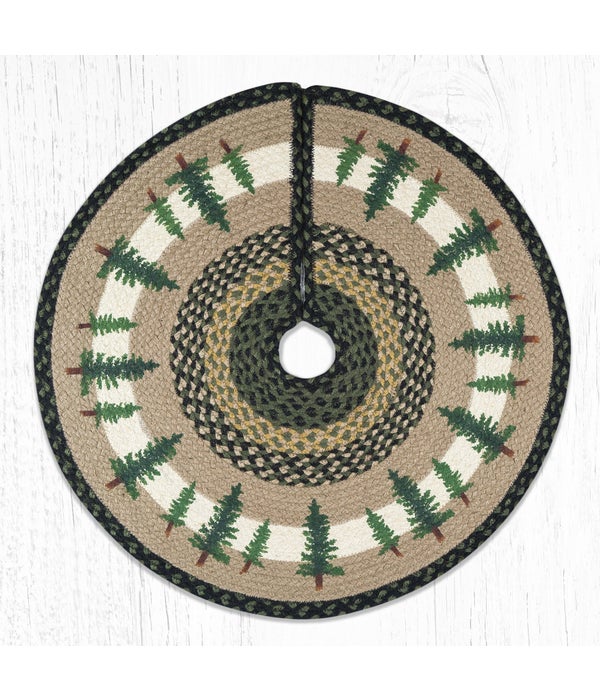 TSP-116 Tall Timbers Printed Tree Skirt Round 30 in.x30 in.