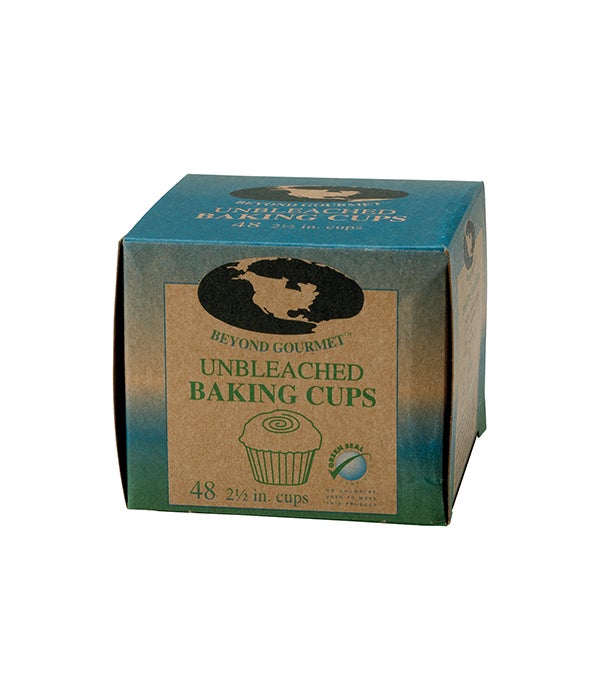 BAKING CUPS LG UNBLEACHED (48)