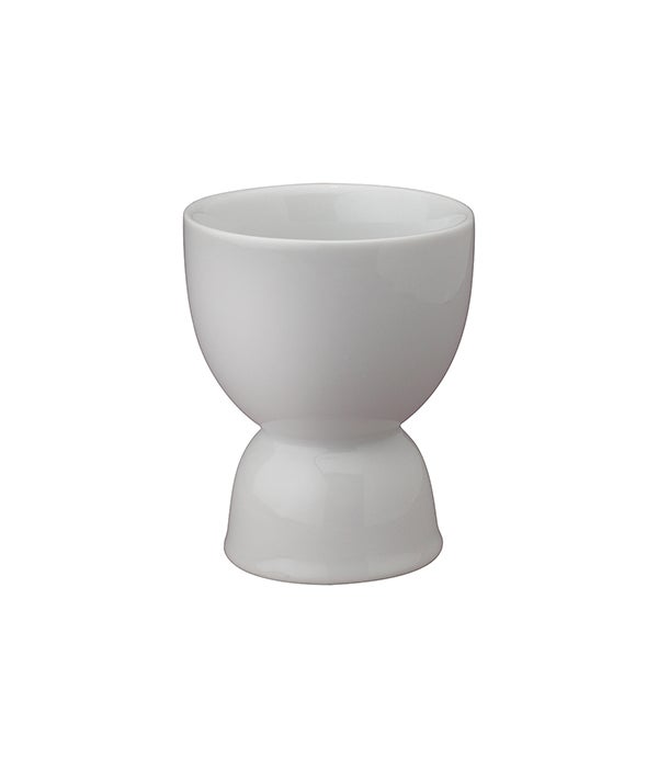EGG CUP DOUBLE - 2.5 in. Dia ( top ) 2 in. ( base ) x 3.25 in. H   5.6 oz   well = 2 in.