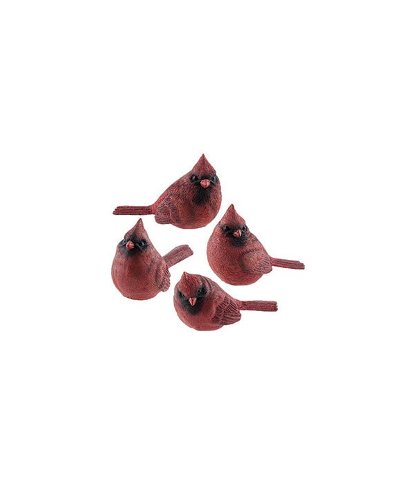 Small Resin Cardinal, 4 Asstd. - 4.5  x  2.5 in.