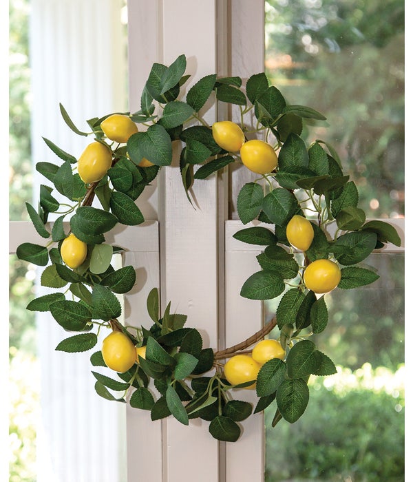 Leafy Lemon Wreath -