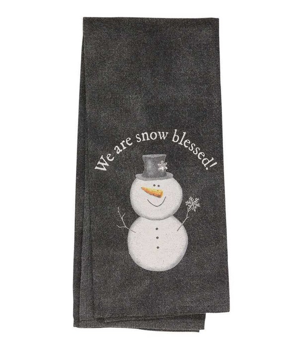 Snow Blessed Dish Towel - 18  x  28 in.