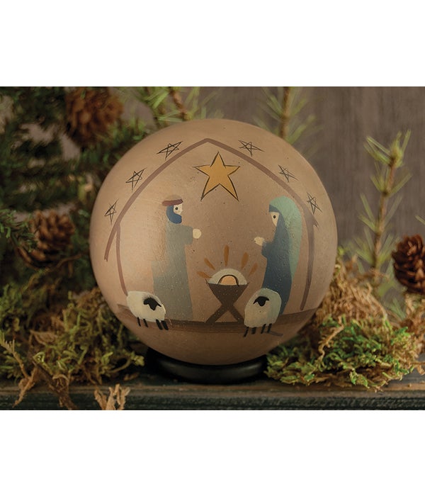 Nativity Decorative Ball - 4 in.