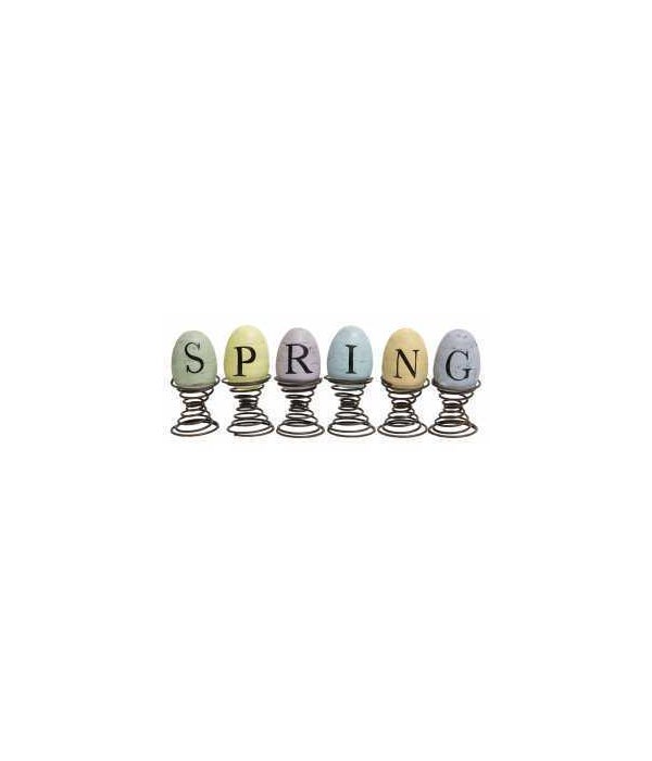 6/Set, "Spring" Eggs on Springs