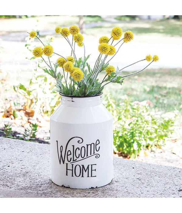 Welcome Home Metal Wall Milk Can.. -