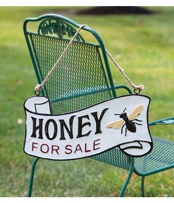Honey For Sale Vintage Metal Hanger .. -