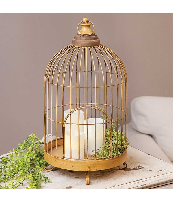 Antiqued Birdcage -