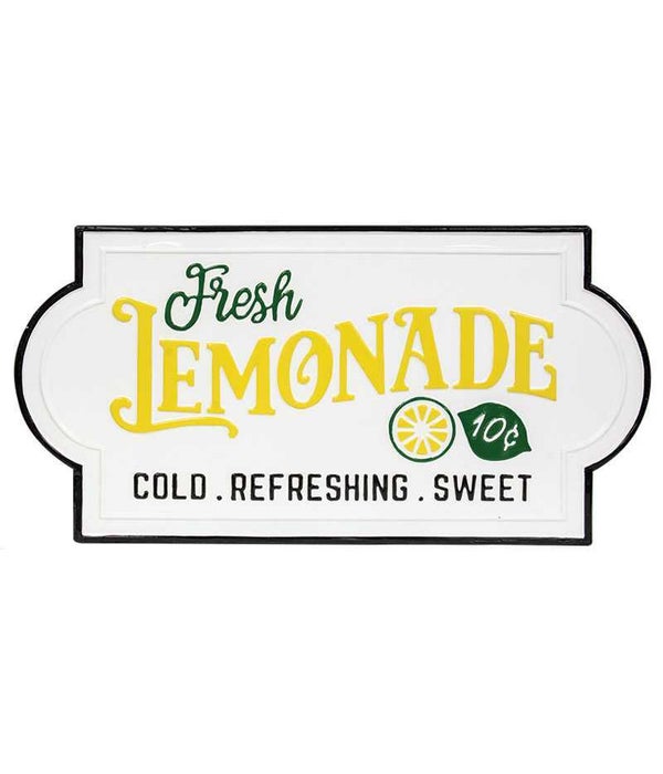 Fresh Lemonade Enamel Sign -