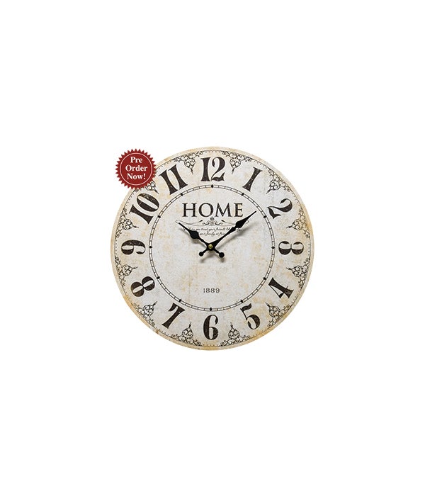 Home 1889 Wall Clock - 13 ROUND in.