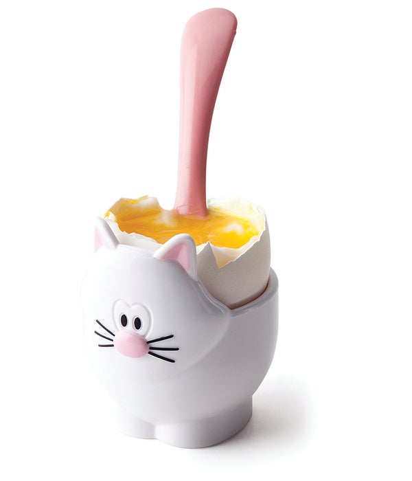Meow - Egg Cup & Spoon (Card)