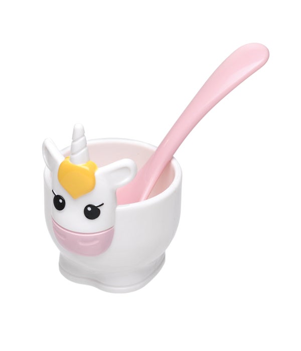 Unicorn - Egg Cup & Spoon (Card)