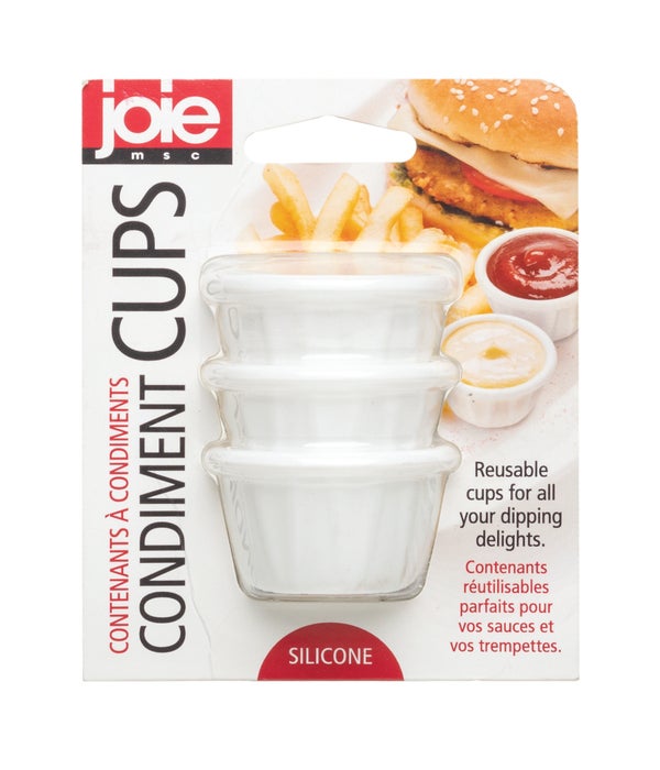 Joie Stainless Steel Condiment Containers, Set of 3 (Regular)