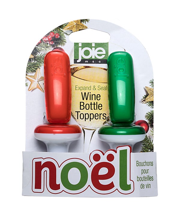 Noel - Expand & Seal Wine Bottle Toppers (2 pc Card)