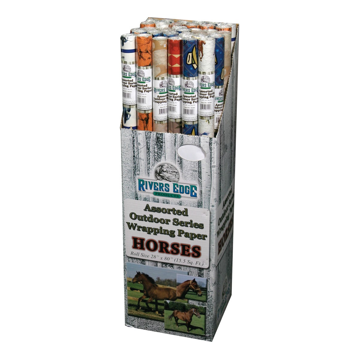 Gift Wrap - Horse Assortment (Minimum 36 per Display)