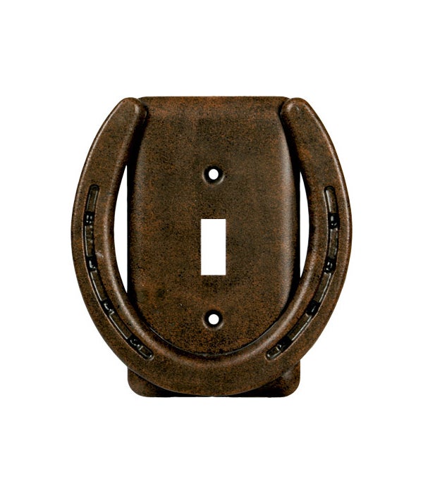 Electrical Cover Plate Switch Single - Horse Shoe