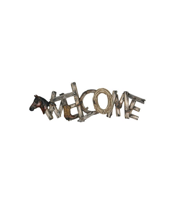 Welcome Plaque - Western