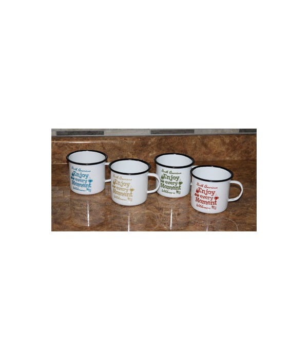 Coffee Cup Set 4-Piece - Porcelain Enamel