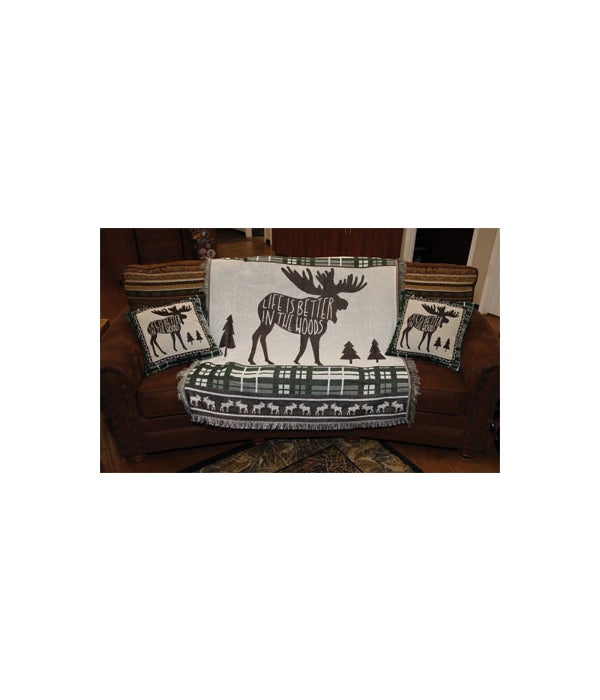 Tapestry Throw 50in x 60in - Moose