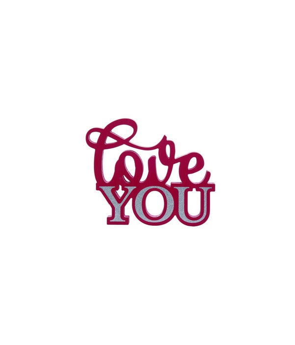 MDF Love You Word Sitter 11.93 x 0.98 x 9.76 .in