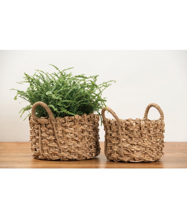 Natural Seagrass Basket S/2 -