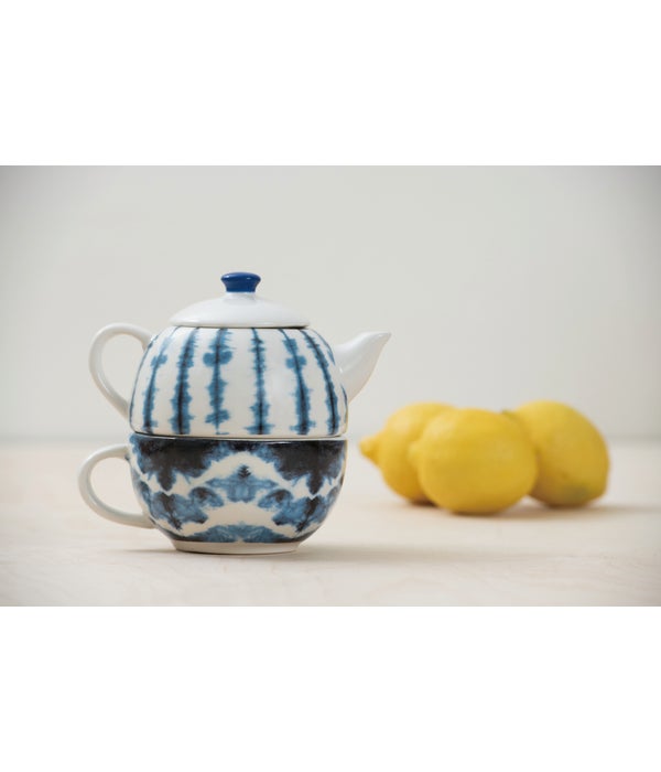 Dol Shibori Tea for One Teapot and Mug S/2