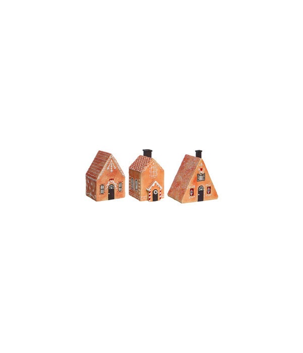 Res Gingerbread House Fig 3 Asst -