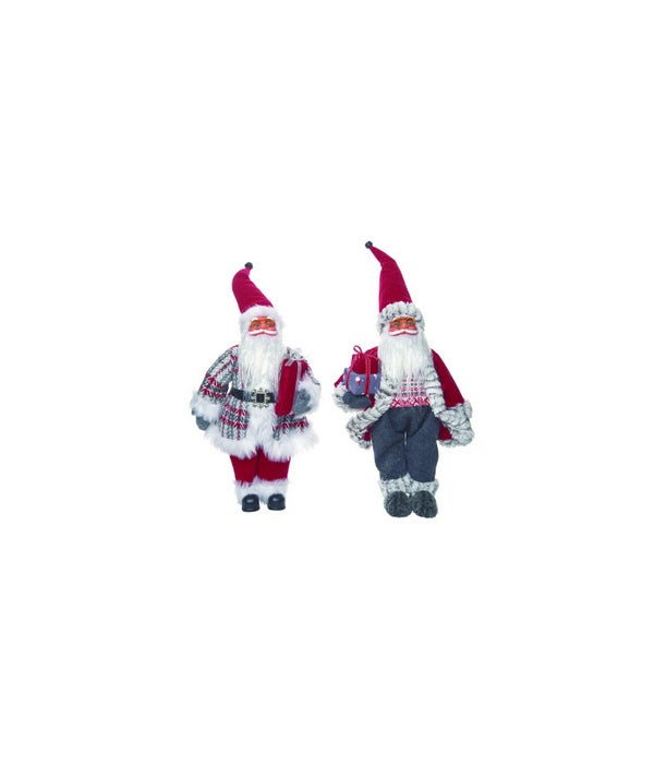 Plush Standing Santa 2 Asst -
