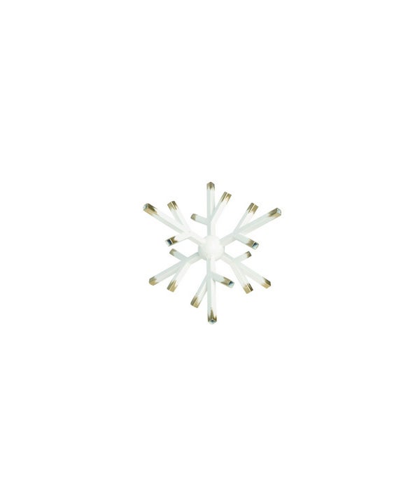Lg Metal Dimensional Snowflake Decor