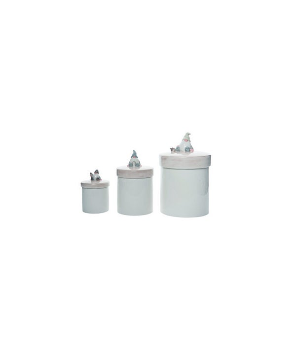 Dol Birch Gnome Nesting Canisters S/3