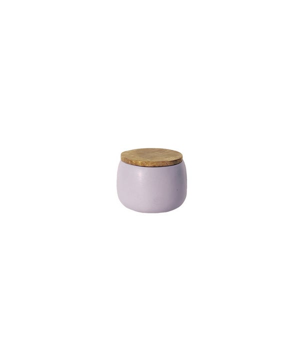 Concrete Lavender Soy Wax Candle w/ Lid Sm