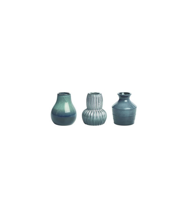 Stoneware Moody Bud Vase 3 Asst -