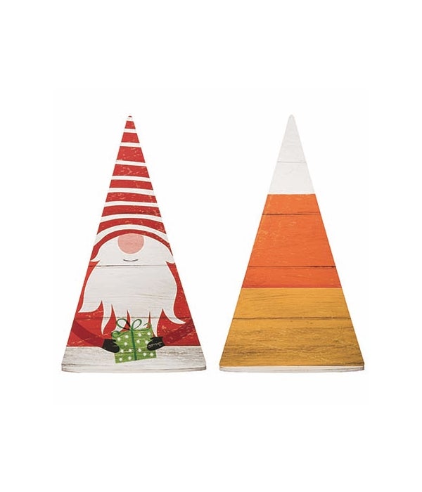MDF Reversible Gnome/Candy Corn Porch Decor