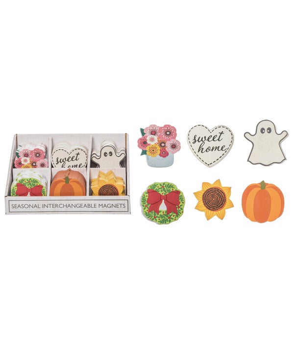 MDF Changing Seasons Magnet Decor S/36 In PDQ