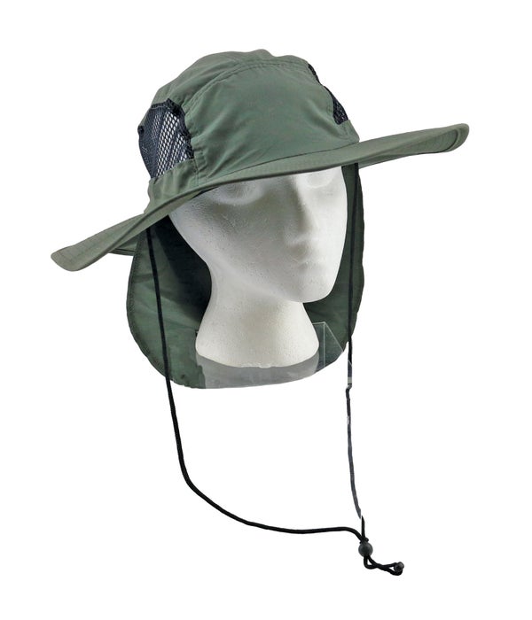 SHADE/VENTED  GREEN HAT -