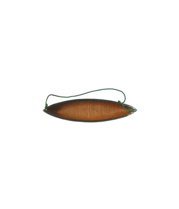ORNAMENT RED CANOE 4 in.  12/BX