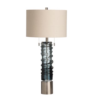 Guildford Swirl Twins Pull Chain Table Lamp
