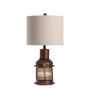 Copper Lantern Table Lamp