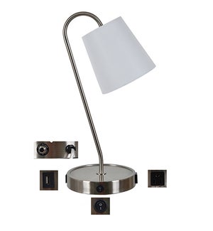 Stella Table Lamp w/ Base Switch & USB