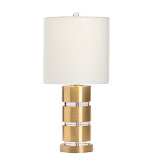 Casey Gold Table Lamp with Nightlight