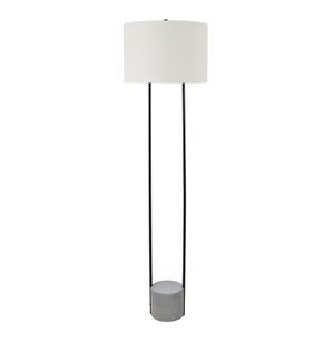 Boone Troweled Cement Disk Floor Lamp