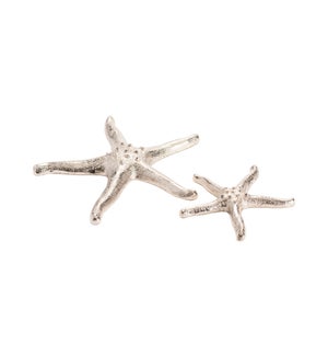 Silver Starfish,Set of 2