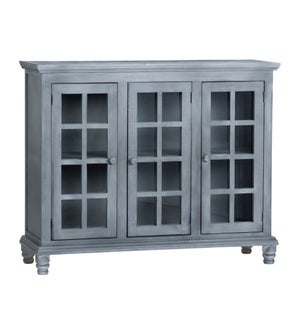 3 Door Grey Cabinet