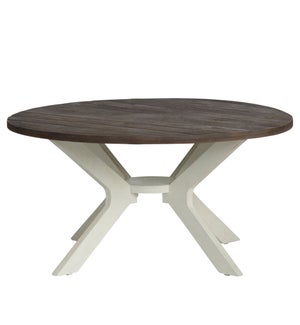 Round Cocktail Table Mazopan W/ Light Wood Top