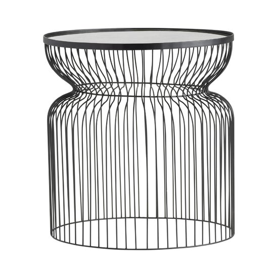 Crestview Collection Montreal Round Metal Wire End Table transitional