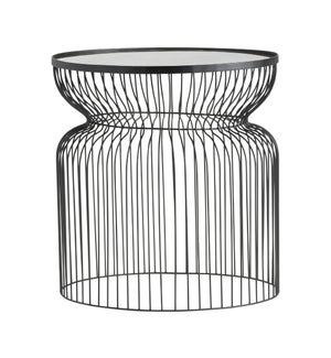 Montreal Round Metal Wire End Table