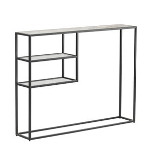 Linda Metal and Marble Console Table
