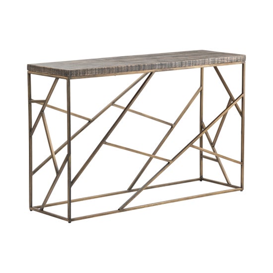 Bengal Manor Crazy Cut Iron Console Table