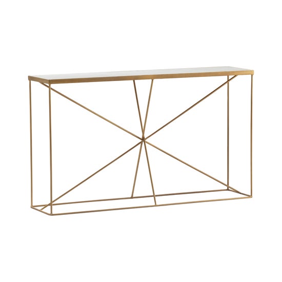 Bengal Manor Iron and Marble Console Table