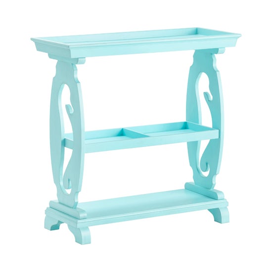 Crestview Collection Oceanside Console Table Coastal Oceanside Console Table, Seahorse Console Table